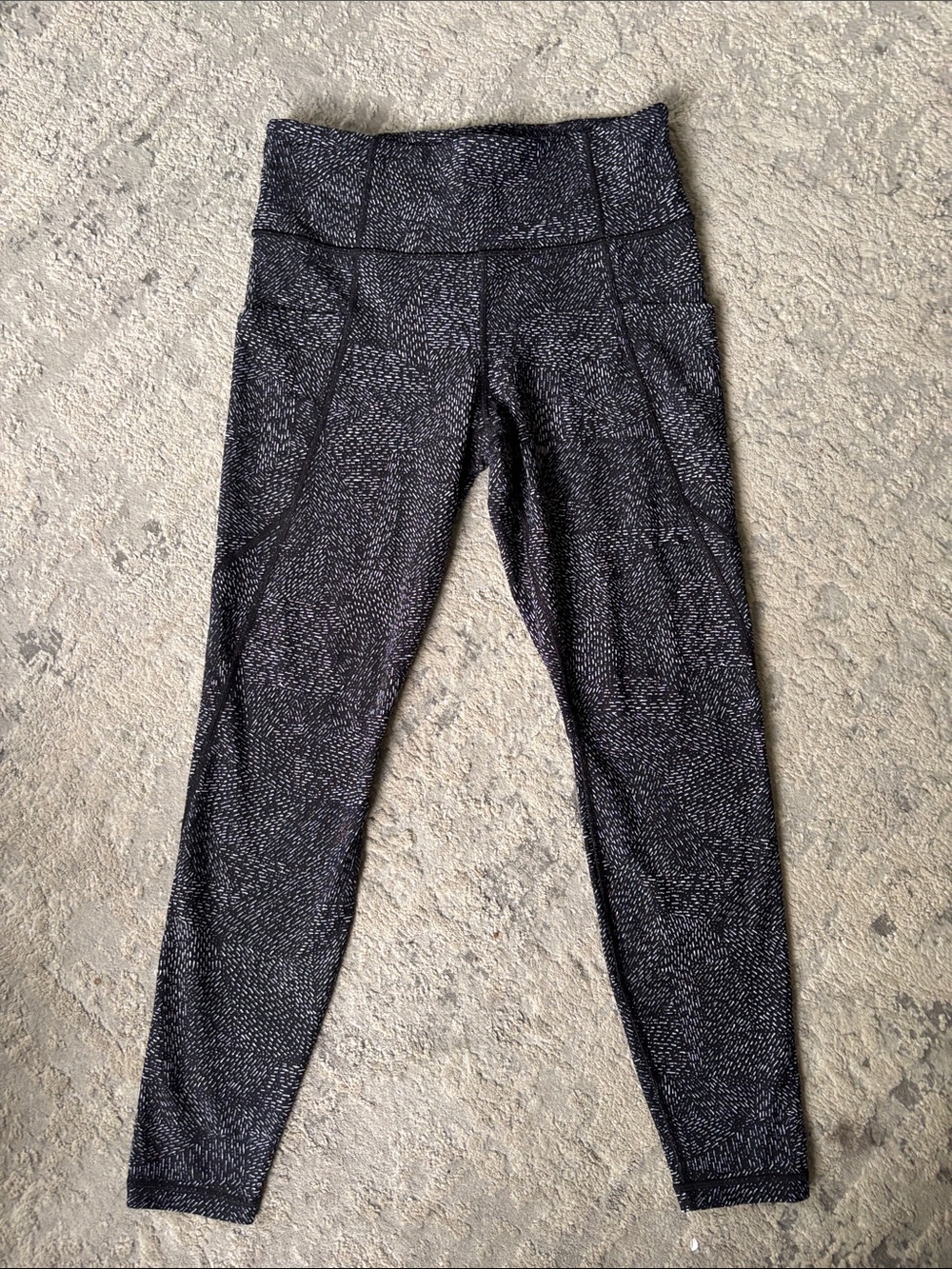 Athleta Black Speckle High-Waist Leggings